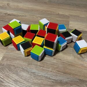 Colorful Interlocking Building Blocks for Kids
